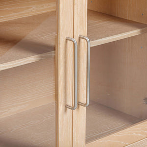 TOV Furniture Marlow 77" Wood Console - Elegant Multifunctional Storage for Living Spaces, Media & Entryway Use Natural REN-E7040-1