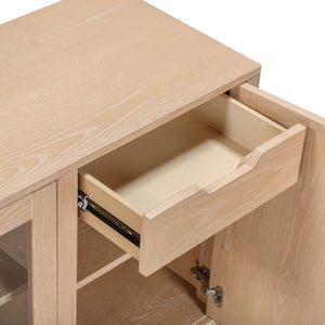 TOV Furniture Marlow 77" Wood Console - Elegant Multifunctional Storage for Living Spaces, Media & Entryway Use Natural REN-E7040-1