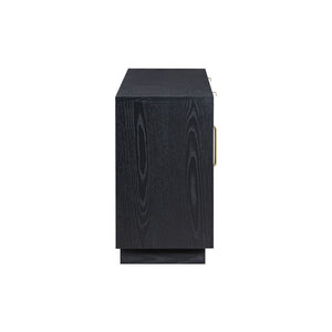 TOV Furniture Marlow 77" Wood Console - Elegant Multifunctional Storage for Living Spaces, Media & Entryway Use Black REN-E7140-1