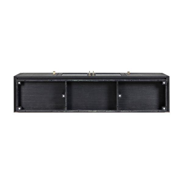 TOV Furniture Marlow 77" Wood Console - Elegant Multifunctional Storage for Living Spaces, Media & Entryway Use Black REN-E7140-1