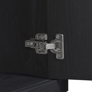 TOV Furniture Marlow 77" Wood Console - Elegant Multifunctional Storage for Living Spaces, Media & Entryway Use Black REN-E7140-1