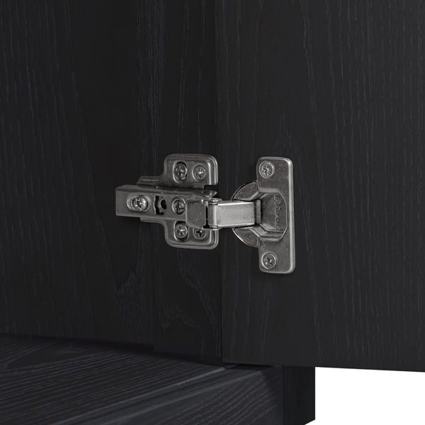 TOV Furniture Marlow 77" Wood Console - Elegant Multifunctional Storage for Living Spaces, Media & Entryway Use Black REN-E7140-1