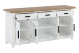 Dover White 62" Entertainment Console REN-E9040-62 TOV Furniture