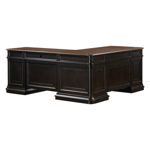 Roanoke Black L Desk REN-H360-50-55 TOV Furniture