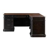 Roanoke Black L Desk REN-H360-50-55 TOV Furniture