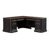 Roanoke Black L Desk REN-H360-50-55 TOV Furniture