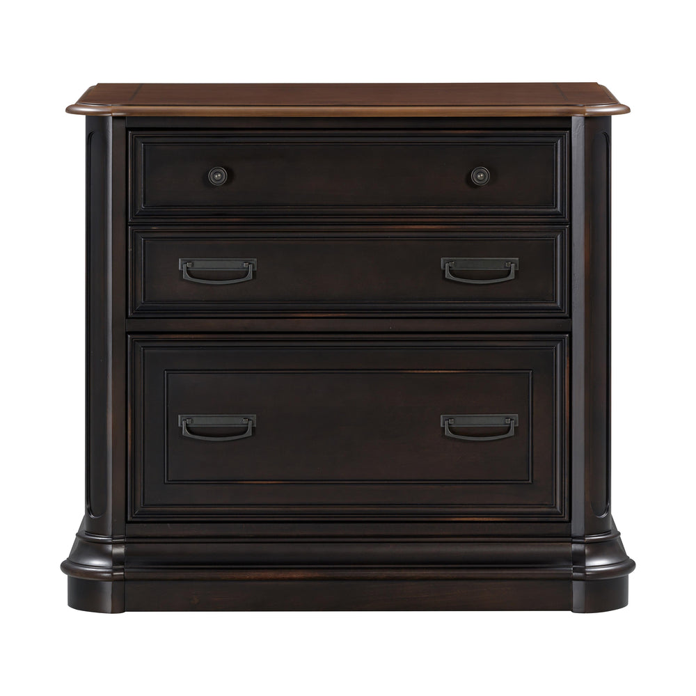 Roanoke Black File Cabinet REN-H360-60 TOV Furniture