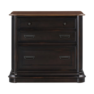 Roanoke Black File Cabinet REN-H360-60 TOV Furniture