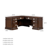 Roanoke Cherry L Desk REN-H361-50-55 TOV Furniture