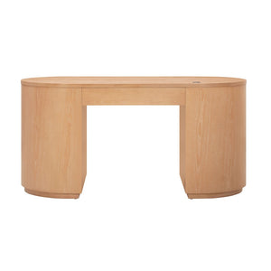 TOV Furniture Marlow 64" Wood Executive Desk with Thoughtful Storage and Soft-Close Hardware for Modern Workspaces Natural REN-H700-20-25