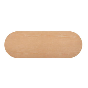 TOV Furniture Marlow 52" Elegant Wood Writing Desk with Velvet-Lined Drawers for Sophisticated Home Office Use Natural REN-H700-30-35