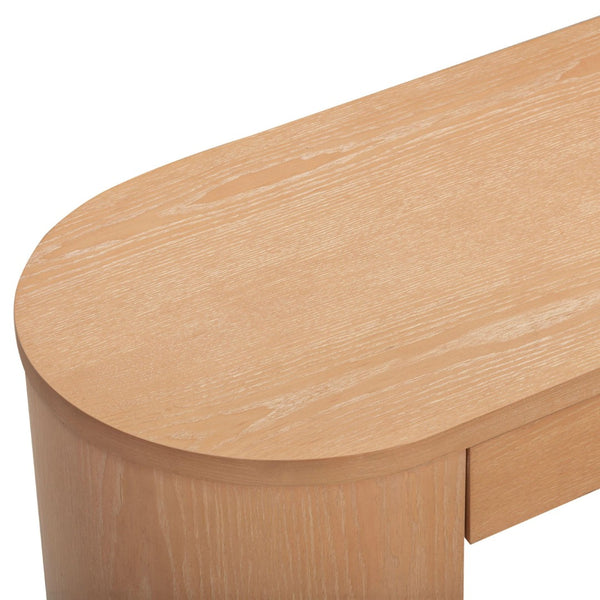 TOV Furniture Marlow 52" Elegant Wood Writing Desk with Velvet-Lined Drawers for Sophisticated Home Office Use Natural REN-H700-30-35