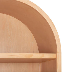 TOV Furniture Marlow Wood Bookcase – Stylish Arched Frame with Open Shelving for Modern Living Spaces and Decor Natural REN-H700-45