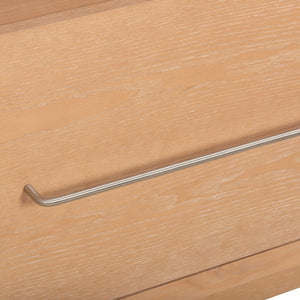 TOV Furniture Marlow Wood Bookcase with Soft-Close File Drawer – Elegant Storage Solution for Home & Office Natural REN-H700-46