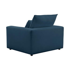 TOV Furniture Cali Performance Fabric Armchair - Stylish Comfort with Water-Repellent Fabric for Effortless Relaxation Navy REN-L00187