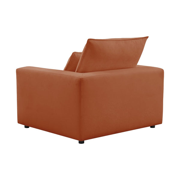 TOV Furniture Cali Performance Fabric Armchair - Stylish Comfort with Water-Repellent Fabric for Effortless Relaxation Rust REN-L00188