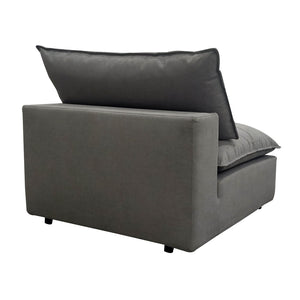 TOV Furniture Cali Modular Armless Chair - Effortless Comfort and Stylish Versatility for Your Living Space Slate REN-L0090-AC