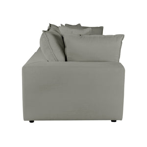 TOV Furniture Cali 80" Modular Loveseat – Versatile Performance Fabric with Contemporary Design for Modern Living Slate REN-L0090-LS