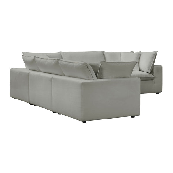 TOV Furniture Cali Modular L-Sectional Sofa: Versatile Performance Fabric Design for Modern Comfort & Style Slate REN-L0090-SEC1