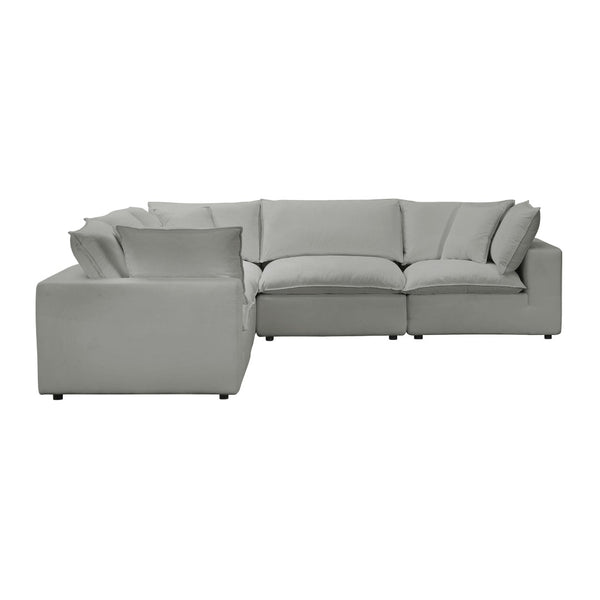 TOV Furniture Cali Modular L-Sectional Sofa: Versatile Performance Fabric Design for Modern Comfort & Style Slate REN-L0090-SEC1