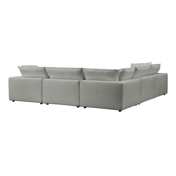 TOV Furniture Cali Modular L-Sectional Sofa: Versatile Performance Fabric Design for Modern Comfort & Style Slate REN-L0090-SEC1