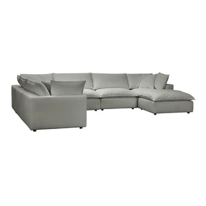 TOV Furniture Cali 7-Piece Modular Sectional Sofa with Performance Fabric for Versatile Living Space Solutions Slate REN-L0090-SEC2