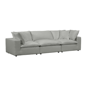 TOV Furniture Cali Modular Sectional Sofa - Stylish, Versatile Design with Easy-Care Performance Fabric Upholstery Slate REN-L0090