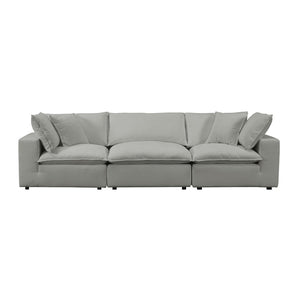 TOV Furniture Cali Modular Sectional Sofa - Stylish, Versatile Design with Easy-Care Performance Fabric Upholstery Slate REN-L0090
