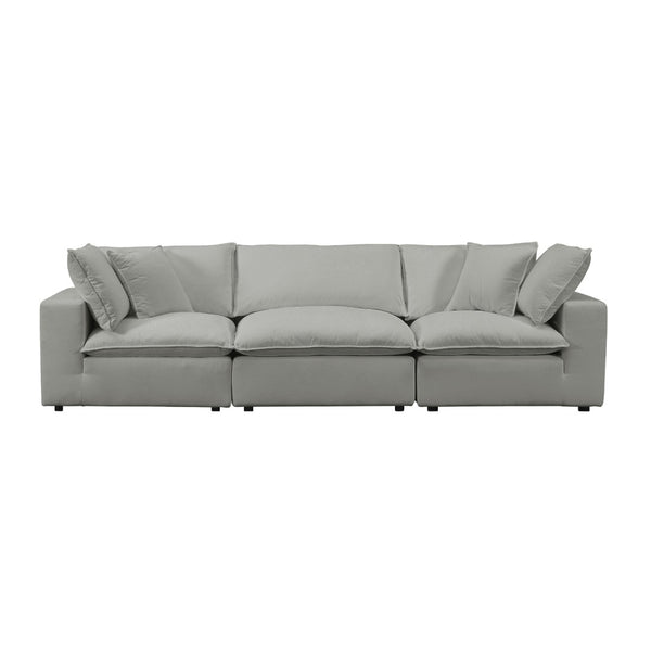 TOV Furniture Cali Modular Sectional Sofa - Stylish, Versatile Design with Easy-Care Performance Fabric Upholstery Slate REN-L0090