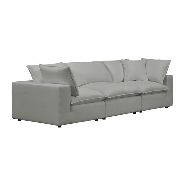TOV Furniture Cali Modular Sectional Sofa - Stylish, Versatile Design with Easy-Care Performance Fabric Upholstery Slate REN-L0090