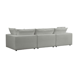 TOV Furniture Cali Modular Sectional Sofa - Stylish, Versatile Design with Easy-Care Performance Fabric Upholstery Slate REN-L0090