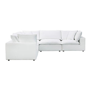 TOV Furniture Cali Modular L-Sectional Sofa: Versatile Performance Fabric Design for Modern Comfort & Style Pearl REN-L0092-SEC1