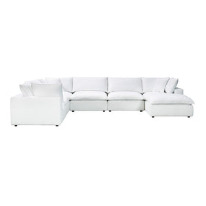 TOV Furniture Cali 7-Piece Modular Sectional Sofa with Performance Fabric for Versatile Living Space Solutions Pearl REN-L0092-SEC2
