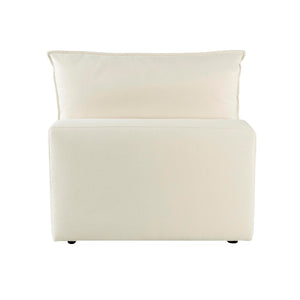 TOV Furniture Cali Modular Armless Chair - Effortless Comfort and Stylish Versatility for Your Living Space Natural REN-L0094-AC