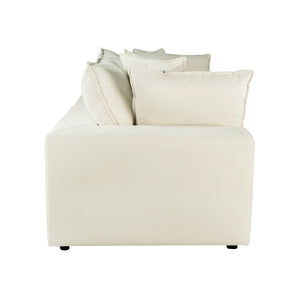 TOV Furniture Cali 80" Modular Loveseat – Versatile Performance Fabric with Contemporary Design for Modern Living Natural REN-L0094-LS