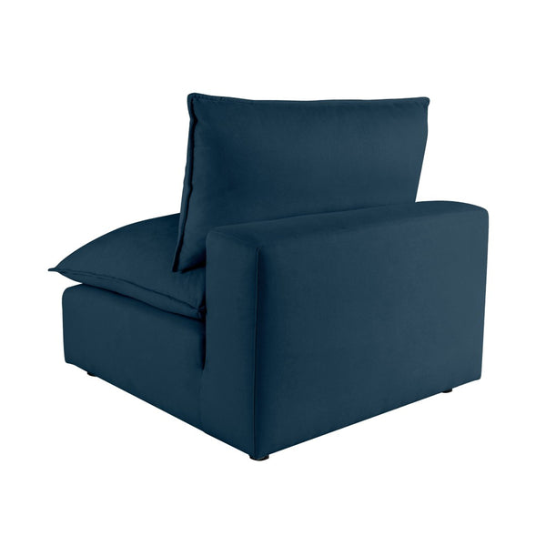 TOV Furniture Cali Modular Armless Chair - Effortless Comfort and Stylish Versatility for Your Living Space Navy REN-L0096-AC