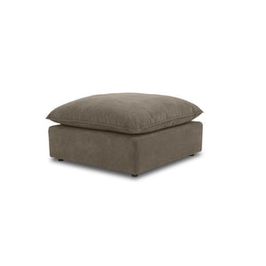 TOV Furniture Cali Chocolate Brown Performance Velvet Ottoman - Stylish, Modular Seating for Modern Living Spaces REN-L0111