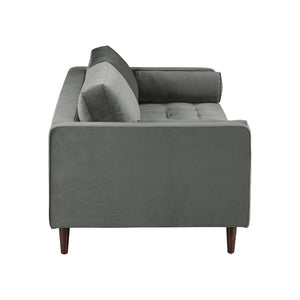 TOV Furniture Cave 88" Velvet Sofa - Mid-Century Modern Elegance with Plush Comfort, Button Tufting & Flexible Design REN-L01143
