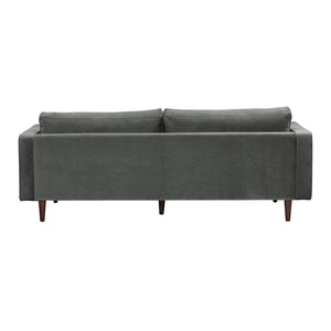 TOV Furniture Cave 88" Velvet Sofa - Mid-Century Modern Elegance with Plush Comfort, Button Tufting & Flexible Design REN-L01143