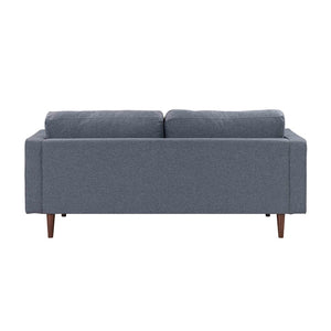TOV Furniture Cave 76" Navy Tweed Loveseat - Elegant Mid-Century Design with Button Tufting & Superior Comfort REN-L01232