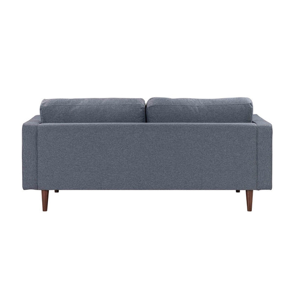 TOV Furniture Cave 76" Navy Tweed Loveseat - Elegant Mid-Century Design with Button Tufting & Superior Comfort REN-L01232
