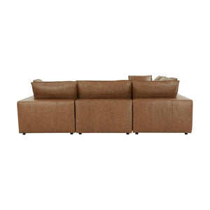 TOV Furniture Cali 5-Piece Modular L-Sectional Sofa in Brown Leather – Stylish, Versatile Comfort for Any Space REN-L0130-SEC1