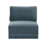 Willow Misty Blue Armless Chair REN-L03150-AC TOV Furniture