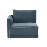 Willow Misty Blue LAF Corner Chair REN-L03150-LC TOV Furniture