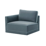 Willow Misty Blue LAF Corner Chair REN-L03150-LC TOV Furniture