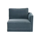 Willow Misty Blue RAF Corner Chair REN-L03150-RC TOV Furniture