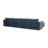 Willow Misty Blue Modular U Sectional REN-L03150-SEC1 TOV Furniture