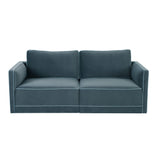 Willow Misty Blue Modular Loveseat REN-L03152 TOV Furniture