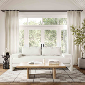 TOV Furniture Maeve 91" Upholstered Sofa - Modern Comfort with Durable LiveSmart Fabric for Effortless Entertaining White REN-L04013