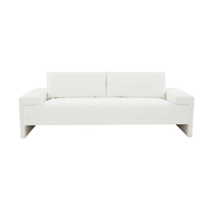 TOV Furniture Maeve 91" Upholstered Sofa - Modern Comfort with Durable LiveSmart Fabric for Effortless Entertaining White REN-L04013